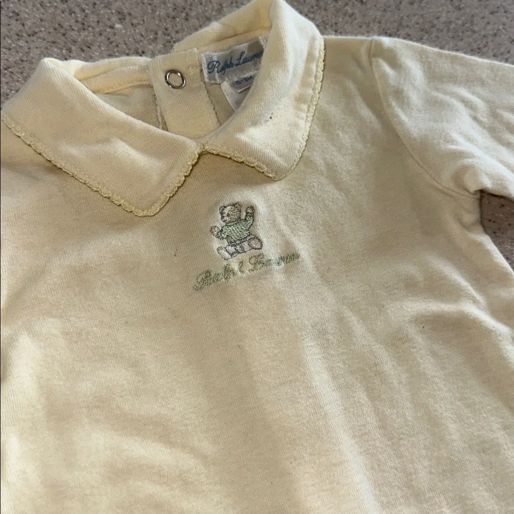 Ralph Lauren Bear pajamas, size 0-3 mo.